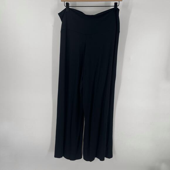 AnaOno NWT Abby Lounge Pants Black Modal Blend Soft Wide Leg Comfort Sz XXL - Picture 3 of 11